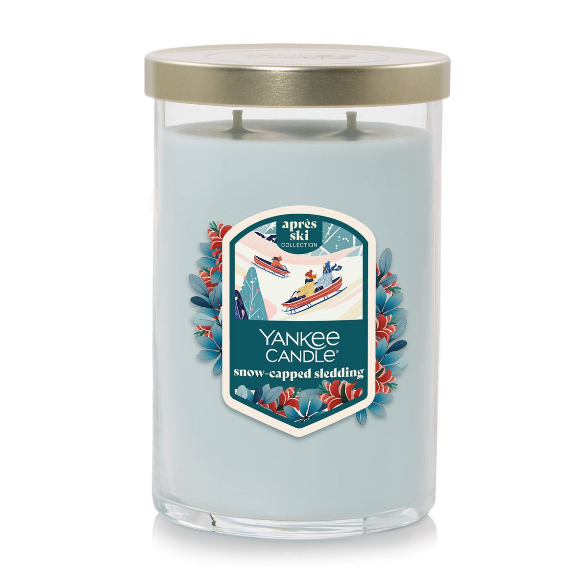 Snow-Capped Sledding Large Tumbler Candle