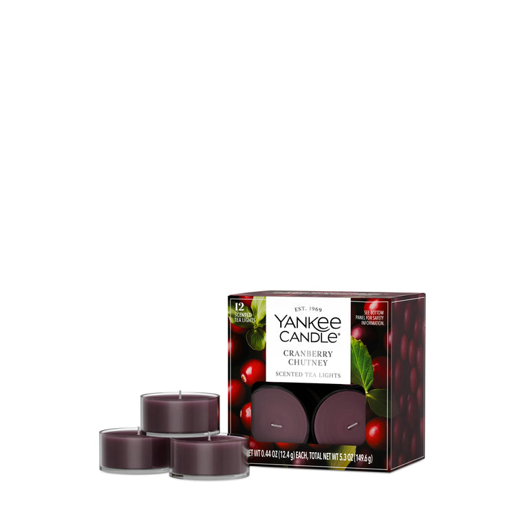 Cranberry Chutney Scented Tea Light Candles C1
