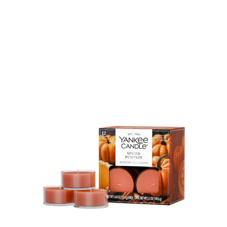 Spiced Pumpkin Scented Tea Light Candles S5