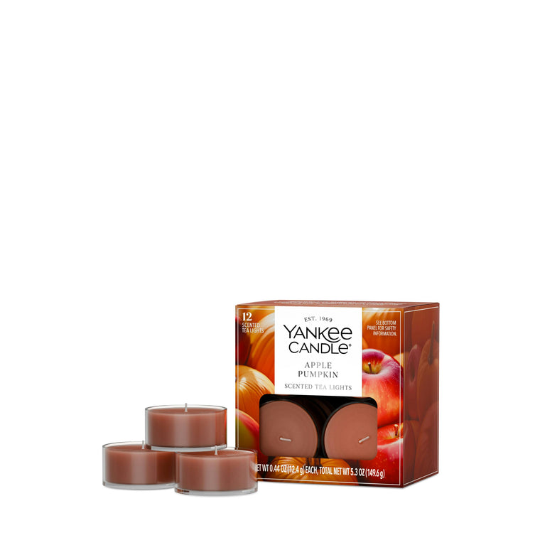 Apple Pumpkin Scented Tea Light Candles Y4