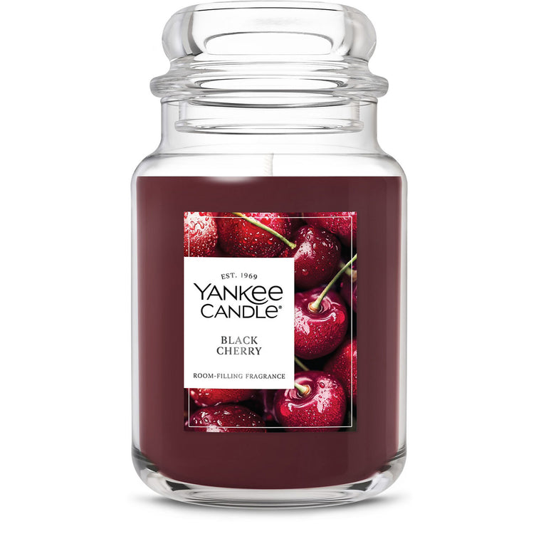 Black Cherry Original Large Jar Candle X2