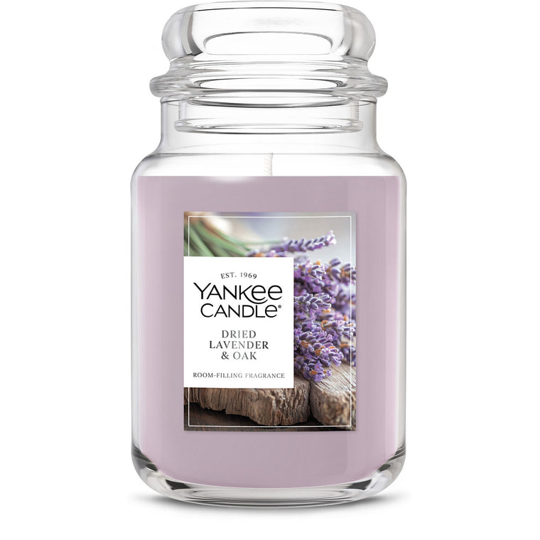 Dried Lavender & Oak Original Large Jar Candle W3