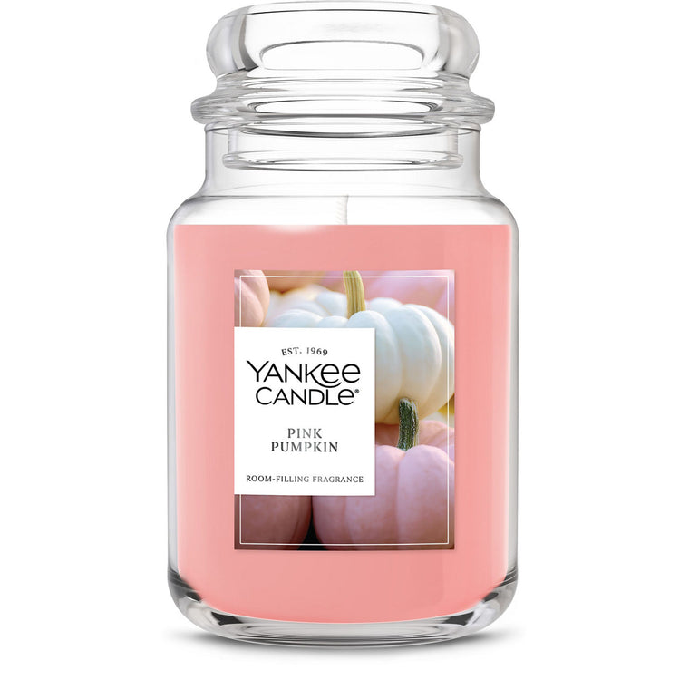 Pink Pumpkin Original Large Jar Candle W6
