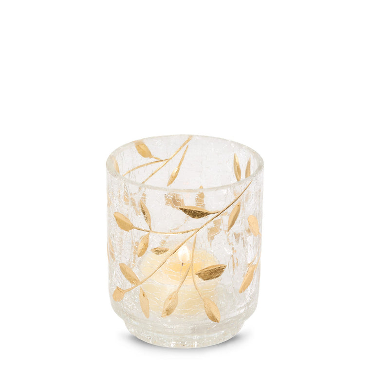 Gold Blossom Tea Light Candle Holder Y5