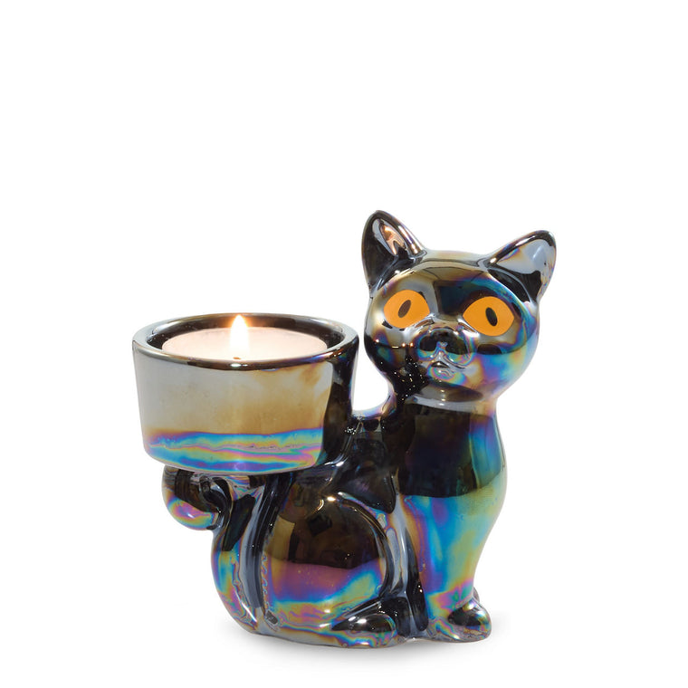 Twilight Whiskers Tea Light Candle Holder L7