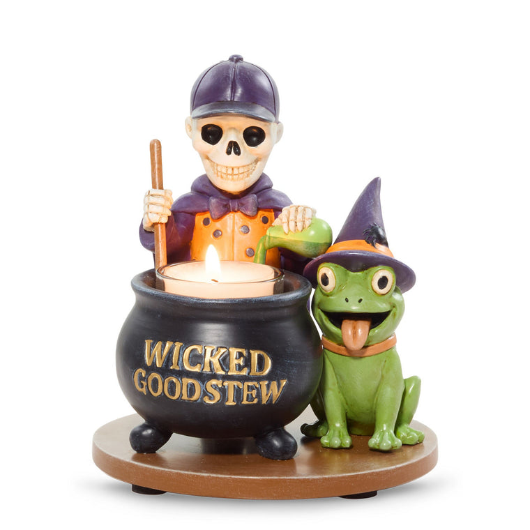 Bonebury Lane Wicked Good Tea Light Candle Holder V8