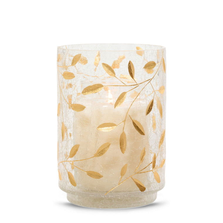 Gold Blossom Jar Candle Holder M0