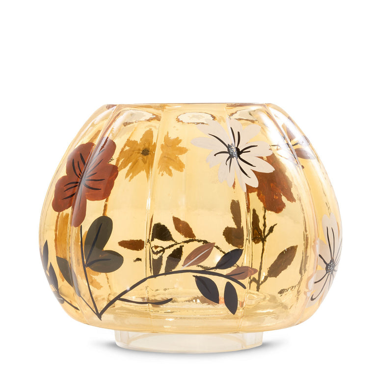 Flower Pumpkin Jar Candle Shade I2