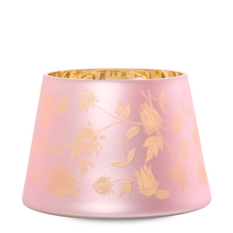 Roselle Etched Jar Candle Shade Q2