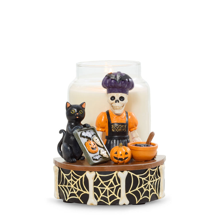 Bonebury Lane Spooky Kookies Jar Candle Holder Q7